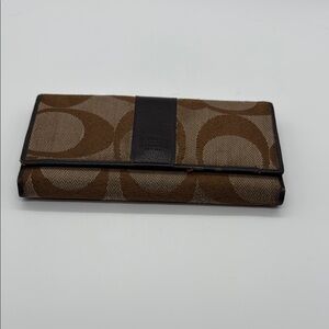 Coach Signature Canvas Wallet